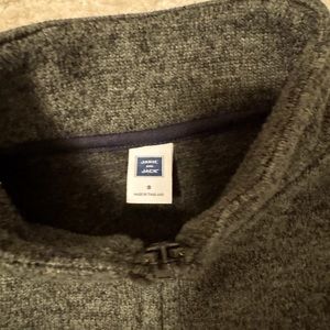 Janie and Jack Boys Evergreen  Quarter Zip size 8